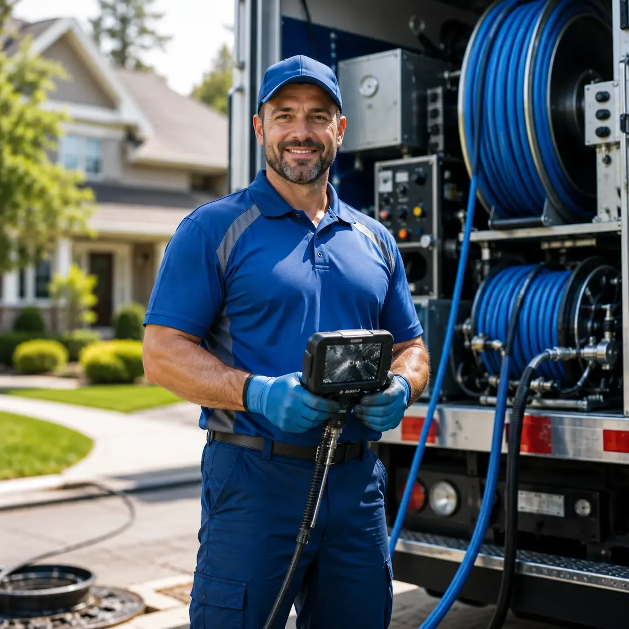 Local outdoor drain cleaning specialists in Polk, OH